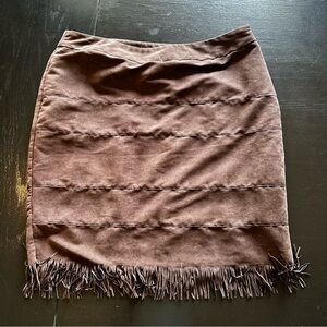 Studio 253 XL Brown Fringe Women's Skirt Blanket Skirt